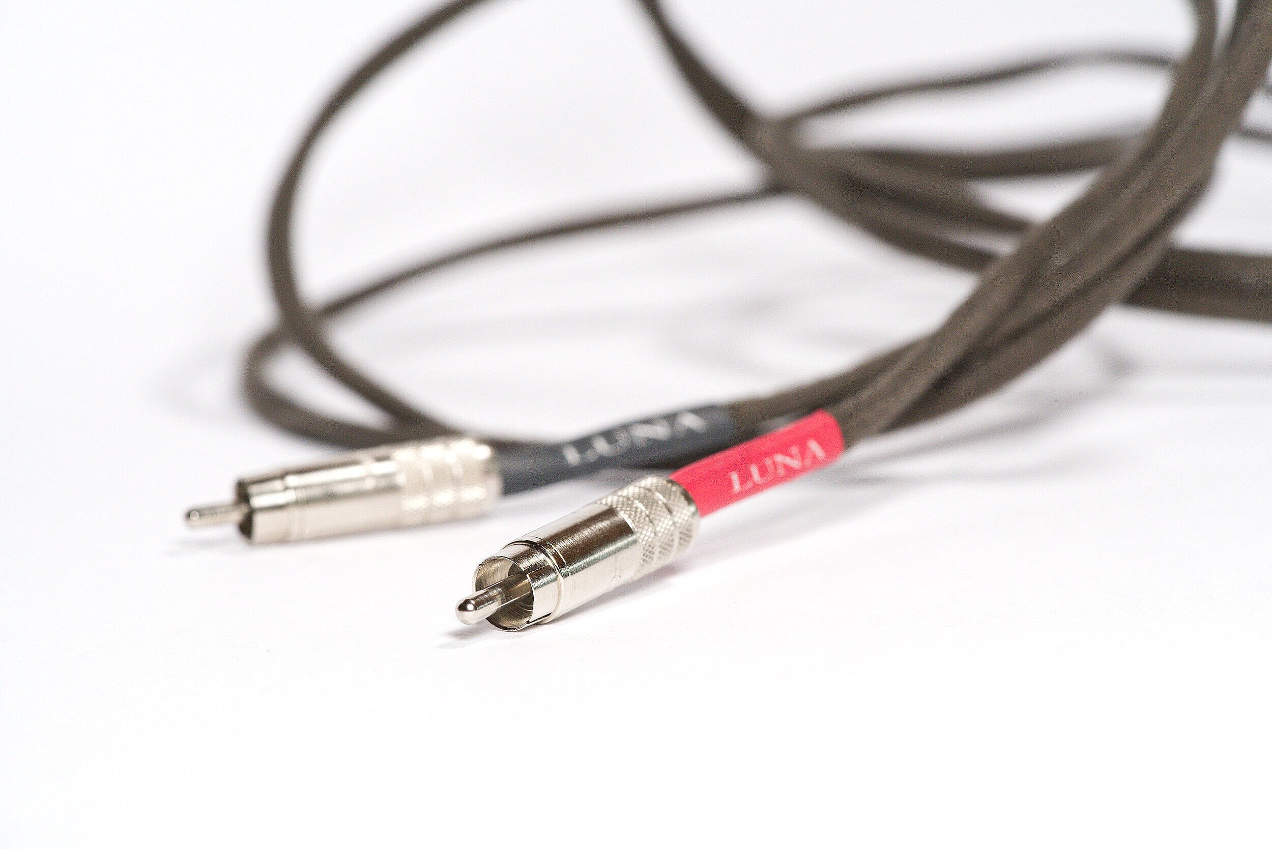 LUNA CABLES Gris RCAオーディオケーブル 0.5m ペア LUNA CABLES Gris